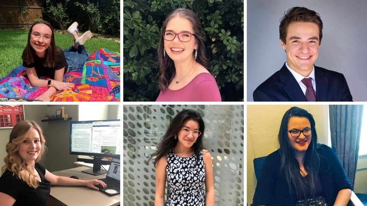 Six trinity students who participated in the ALE 2020 summer internship